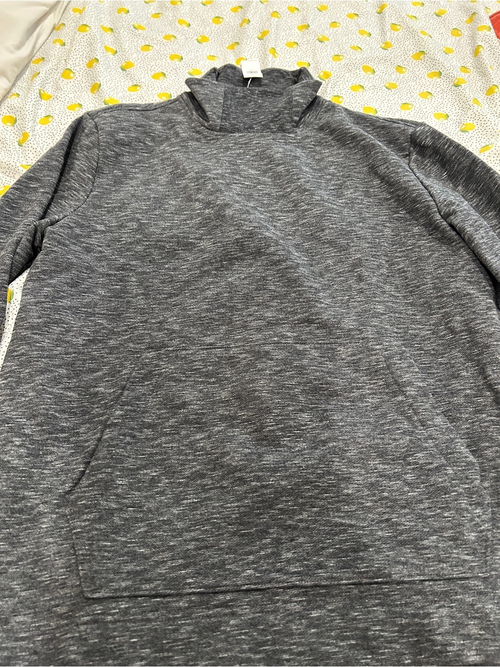 Banana Republic Heathered Gray Pullover Hoodie Sweater